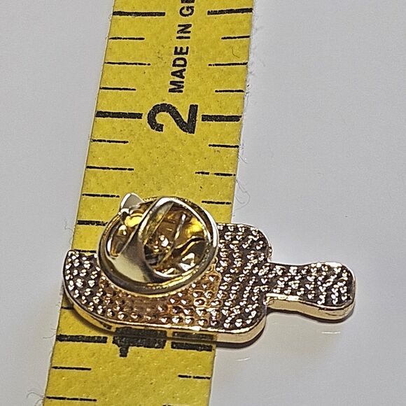 Gold Tone Pink Orange Yellow Enamel Popsicle Pin Lapel Hat - Picture 4 of 9